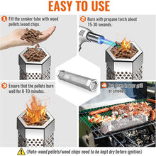 Load image into Gallery viewer, 12&#39; Pellet Smoker Tube for All Grill or Smoker