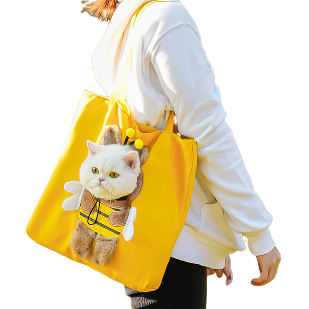 Show Head Pet Canvas Shaped Shoulder Bag