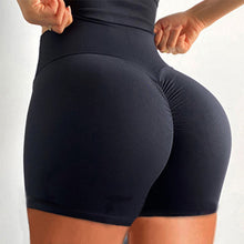 Load image into Gallery viewer, Hip raise high waist pleated fitness yoga shorts