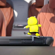 Load image into Gallery viewer, Skateboarding bear car decoration