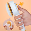 2-in-1 cleansing pet hair removal brush