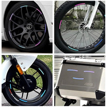 Load image into Gallery viewer, Reflective Car Wheel Rim Stickers