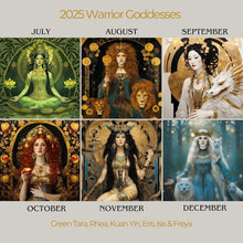 Load image into Gallery viewer, Warrior Goddess 2025 Moon Phase Calendar