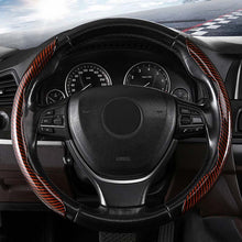 Load image into Gallery viewer, Universal Laser Carbon Fiber Pattern Steering Wheel Cover