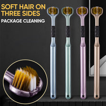 Load image into Gallery viewer, Three-headed, Three-sided Toothbrush