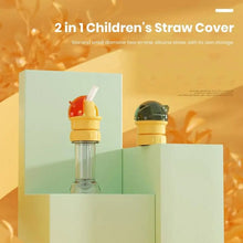 Load image into Gallery viewer, Reusable children beverage water bottle straw lid