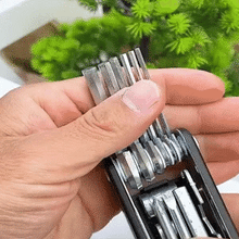 Load image into Gallery viewer, Hirundo 16-in-1 Chrome Plating EDC Multitool
