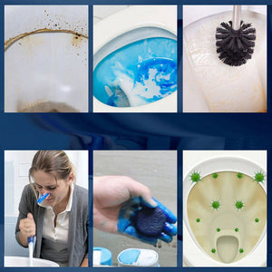 Effervescent tablets for cleaning toilets