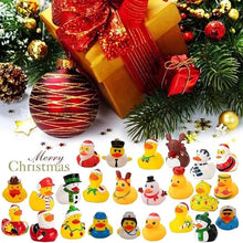 Load image into Gallery viewer, 24 Pcs Christmas Rubber Ducks Advent Calendar