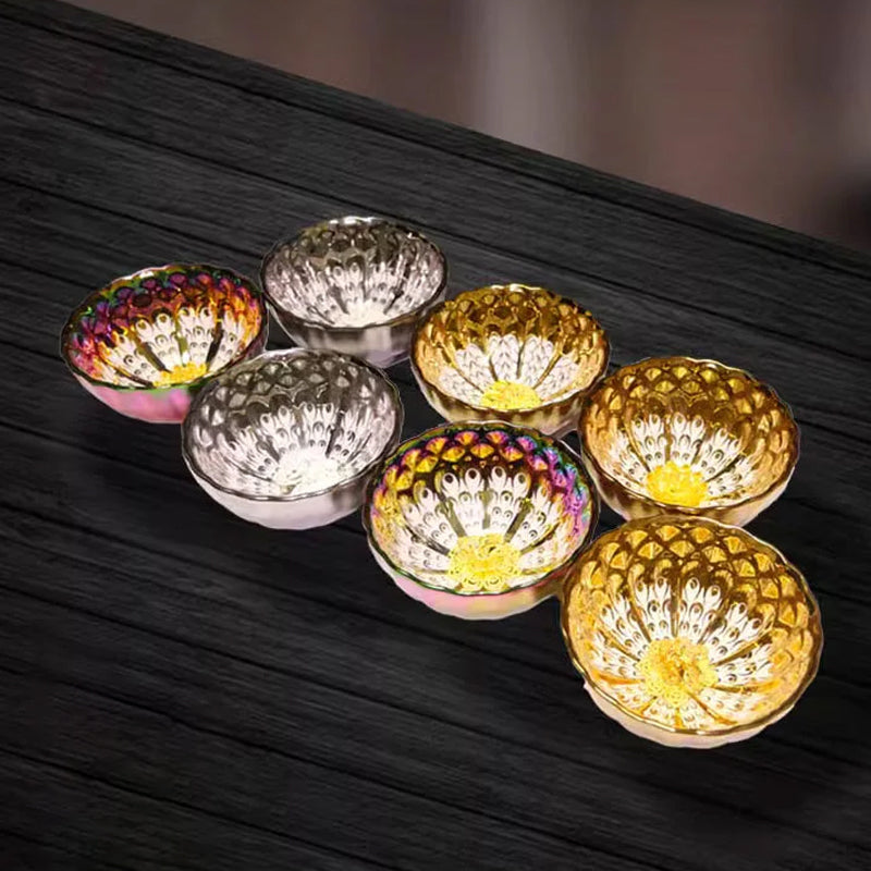 Colorful Tenmoku Tea Cups