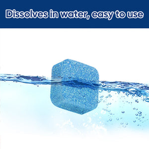 Effervescent tablets for cleaning toilets