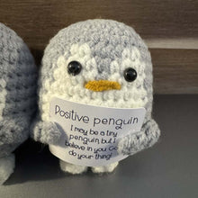 Load image into Gallery viewer, Wool Crochet Penguin Figurine