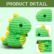 Load image into Gallery viewer, Rainbow Dinosaur Crochet Kit