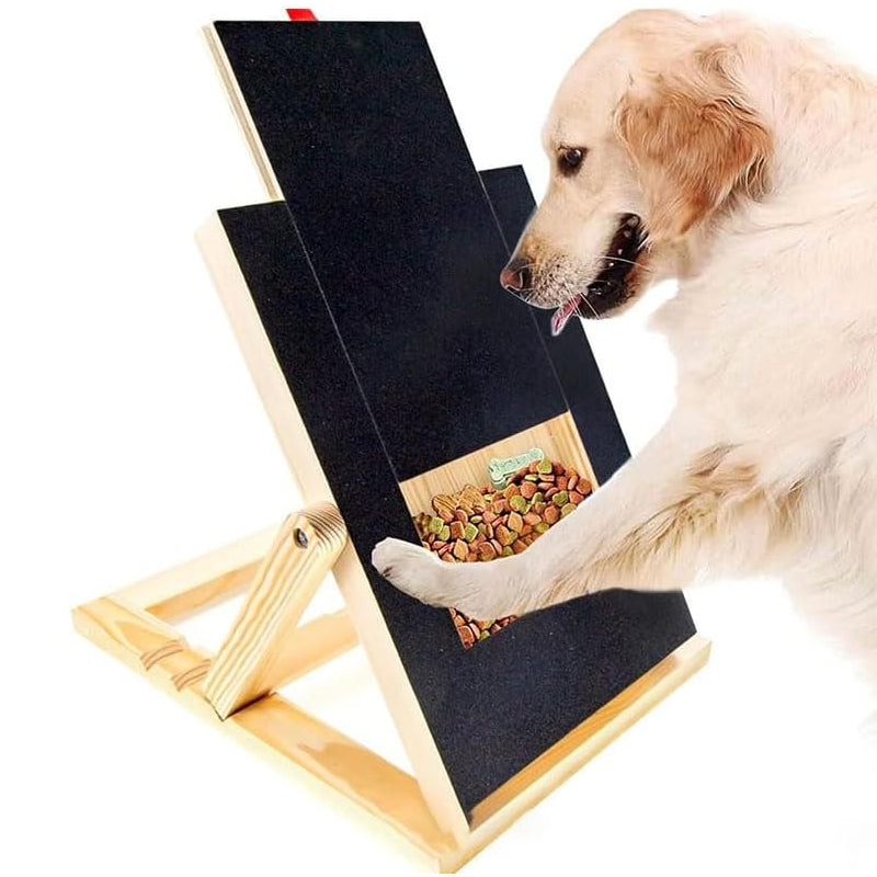 Dog Scratch Wooden Pad for Nails with Treat Drawer