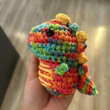 Load image into Gallery viewer, Rainbow Dinosaur Crochet Kit