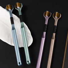 Load image into Gallery viewer, Three-headed, Three-sided Toothbrush