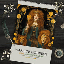 Load image into Gallery viewer, Warrior Goddess 2025 Moon Phase Calendar