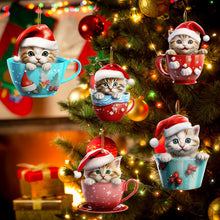 Load image into Gallery viewer, Christmas Cat Pendant