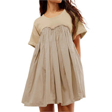 Load image into Gallery viewer, Solid Color Patchwork Pleated Dress