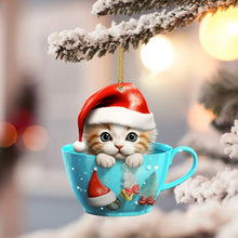 Load image into Gallery viewer, Christmas Cat Pendant