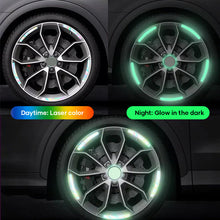 Load image into Gallery viewer, Reflective Car Wheel Rim Stickers