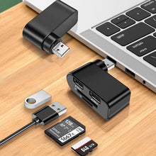 Load image into Gallery viewer, 4 In 1 Rotatable USB Hub