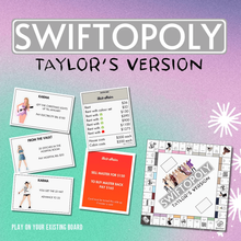 Load image into Gallery viewer, SWIFTOPOLY - TS &#39;Swiftie&#39; Monopoly Boardgame