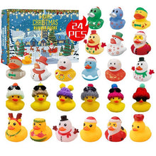Load image into Gallery viewer, 24 Pcs Christmas Rubber Ducks Advent Calendar