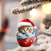 Load image into Gallery viewer, Christmas Cat Pendant