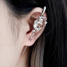 Load image into Gallery viewer, Moon Ear Hook Needle Piercing Earring