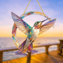Load image into Gallery viewer, 💖 Hummingbird Suncatcher Colorful Window Hanging 💥
