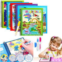 Load image into Gallery viewer, Magic Water Coloring Book（18.3*14.8cm/7.20*5.83in）