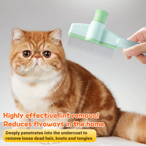 Long & Short Tooth Stainless Steel Pet Comb