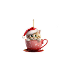 Load image into Gallery viewer, Christmas Cat Pendant