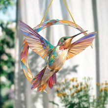 Load image into Gallery viewer, 💖 Hummingbird Suncatcher Colorful Window Hanging 💥