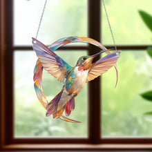 Load image into Gallery viewer, 💖 Hummingbird Suncatcher Colorful Window Hanging 💥
