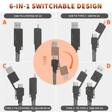 Load image into Gallery viewer, 6-in-1 Data Cable