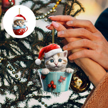 Load image into Gallery viewer, Christmas Cat Pendant