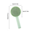 2-in-1 cleansing pet hair removal brush