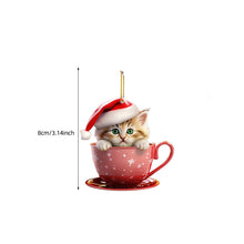 Load image into Gallery viewer, Christmas Cat Pendant