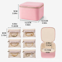 Load image into Gallery viewer, Leather Jewelry Boxes for Travel
