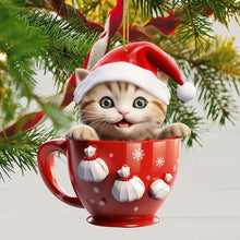 Load image into Gallery viewer, Christmas Cat Pendant