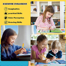 Load image into Gallery viewer, Magic Water Coloring Book（18.3*14.8cm/7.20*5.83in）