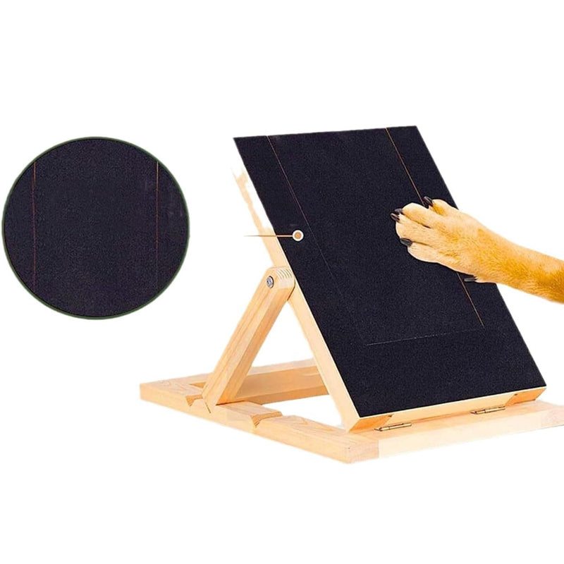 Dog Scratch Wooden Pad for Nails with Treat Drawer
