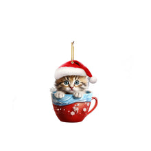 Load image into Gallery viewer, Christmas Cat Pendant