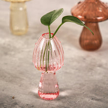 Load image into Gallery viewer, Handmade Glass Mushroom Bud Vase