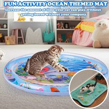 Load image into Gallery viewer, Inflatable Tummy Time Water Sensory Mat for Baby&amp;Pet