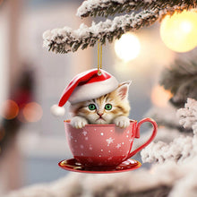 Load image into Gallery viewer, Christmas Cat Pendant
