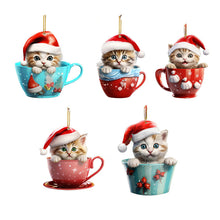 Load image into Gallery viewer, Christmas Cat Pendant