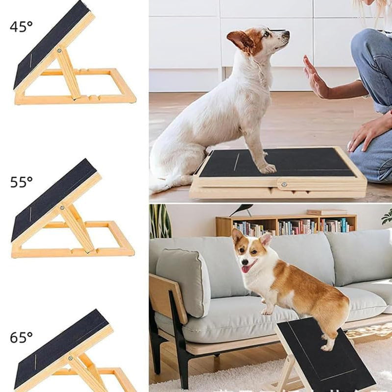 Dog Scratch Wooden Pad for Nails with Treat Drawer